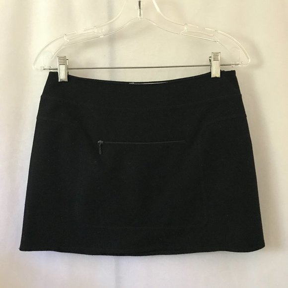 Miu Miu Wool-blend Mini Skirt with Pockets
